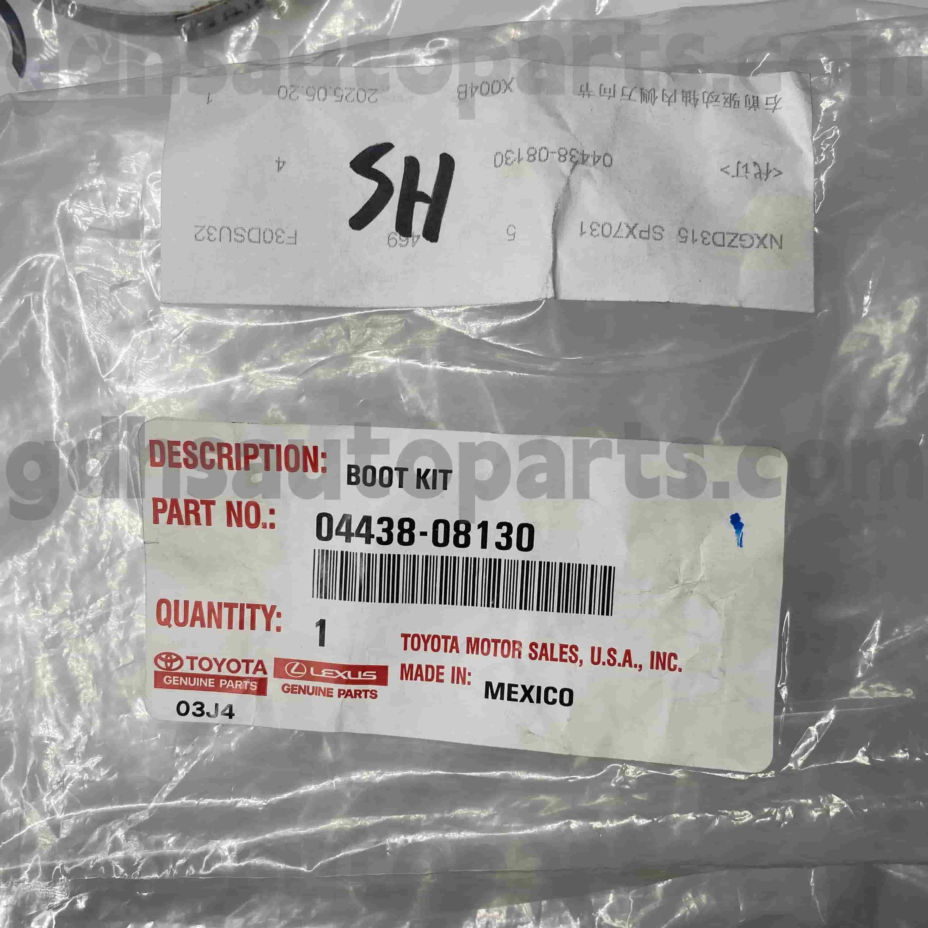 04428-08130 टोयोटा जेनुइन पार्ट्स सीवी बूट चेसिस नं। GSV40/60 GSL3#