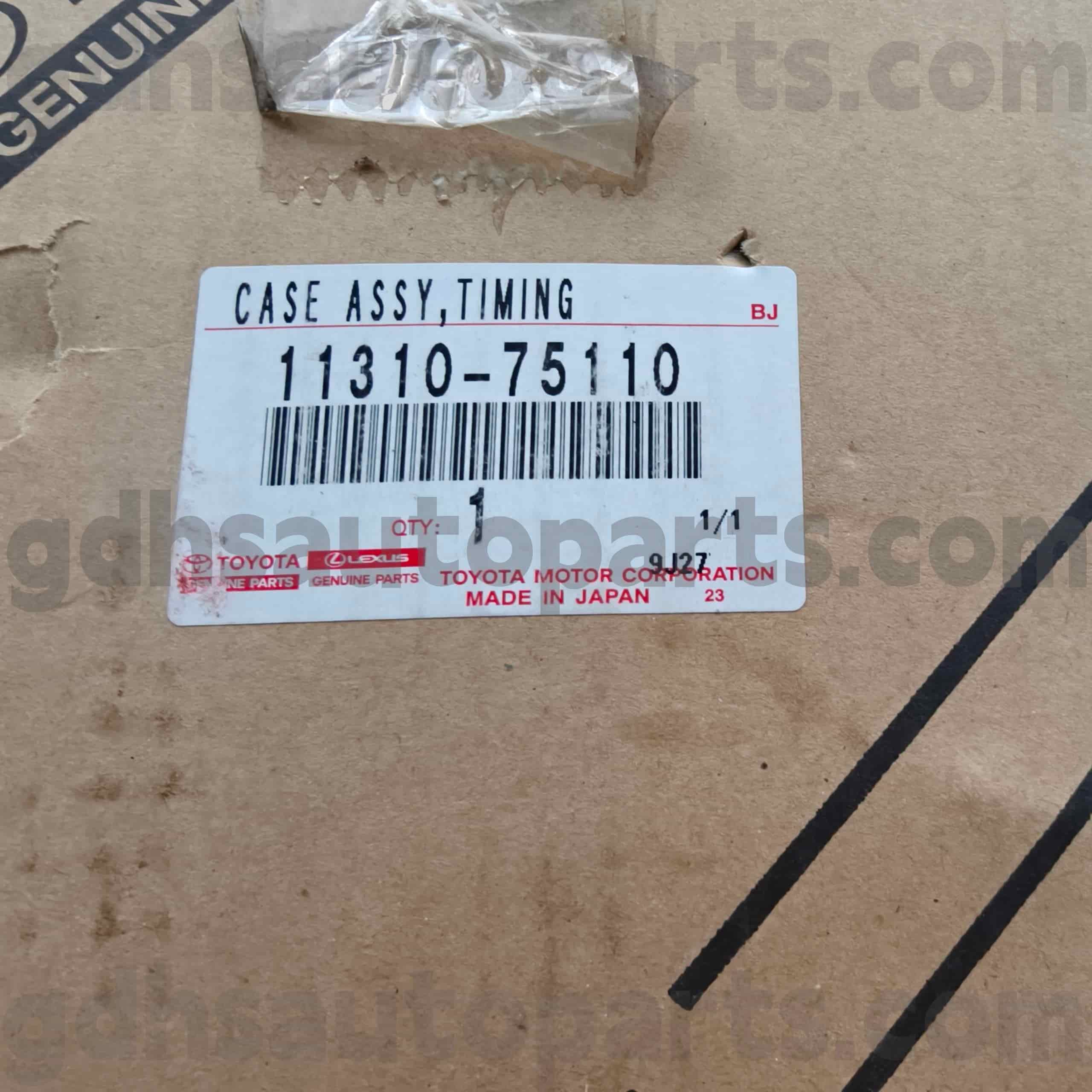 11310-75110 लैंड क्रूजर प्राडो, टैकोमा चेसिस नंबर TRJ150 के लिए टोयोटा असली पार्ट्स टाइमिंग कवर