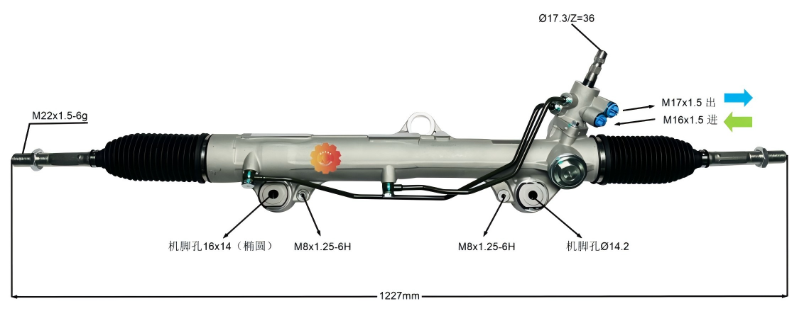 44200-60170 ऑटोमोटिव स्टीयरिंग गियर