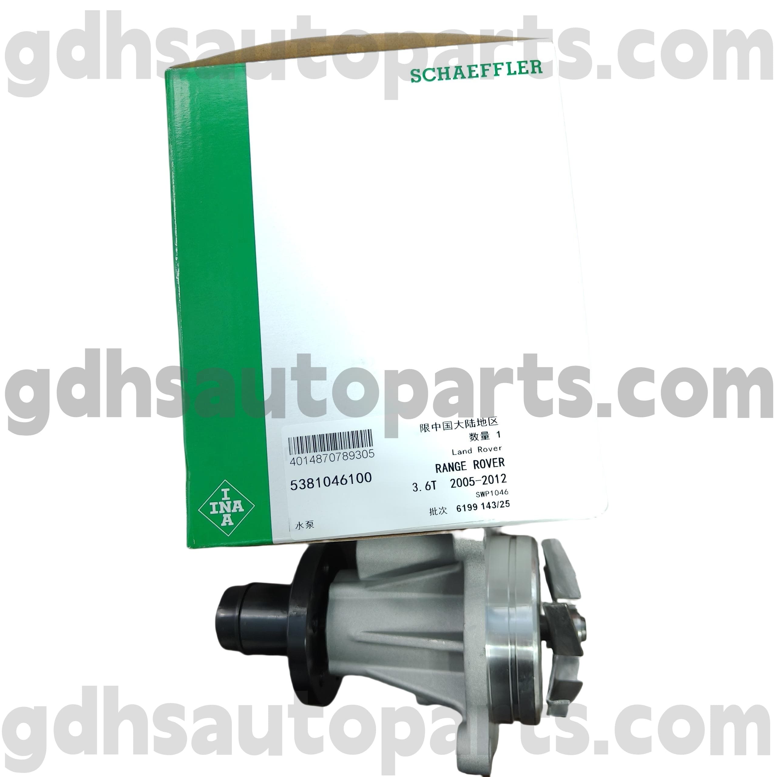 5381046100 Schaeffler Ina वाटर पंप रेंज रोवर के लिए, रेंज रोवर स्पोर्ट OE नं। LR008863